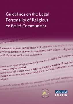 Image for Report: Launch Event for the ODIHR/Venice Commission Guidelines on the Legal Personality of Religious or Belief Communities - 2015